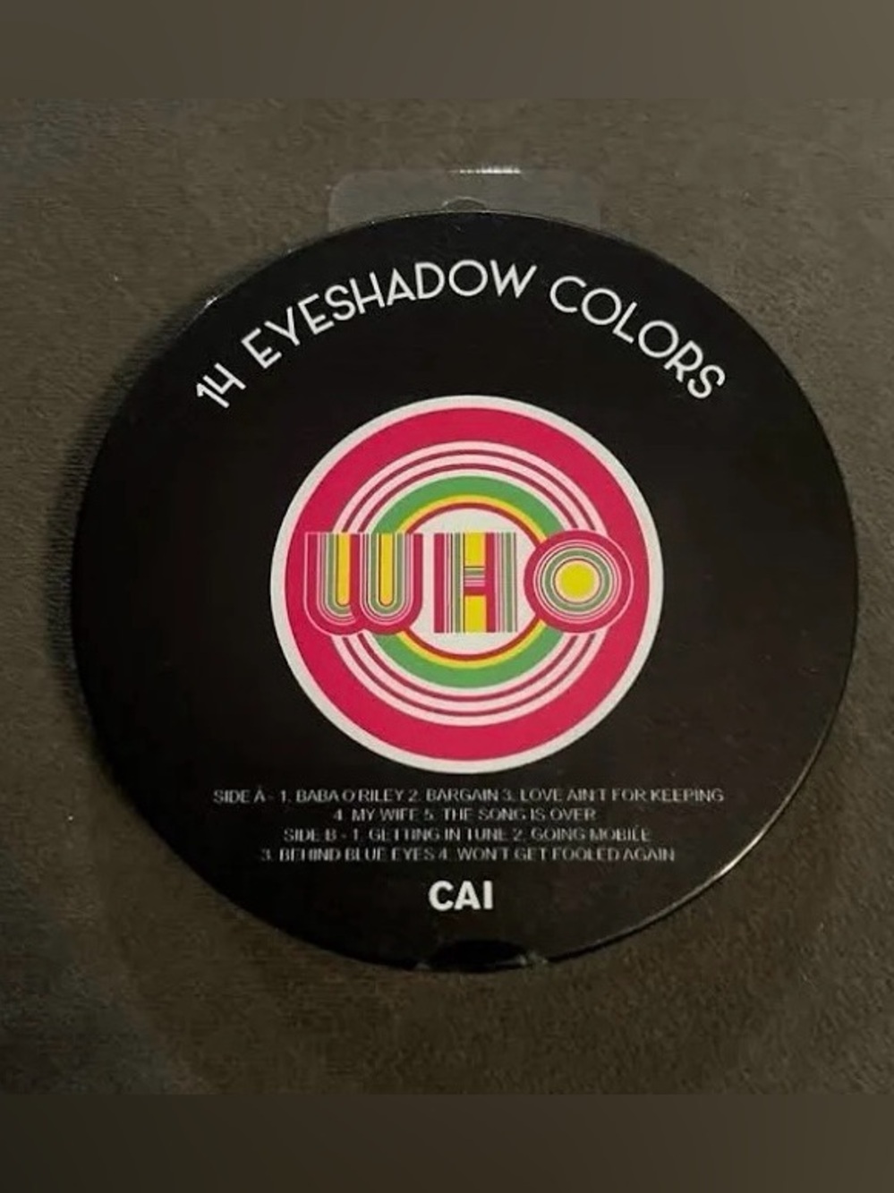 THE WHO Eyeshadow color palette